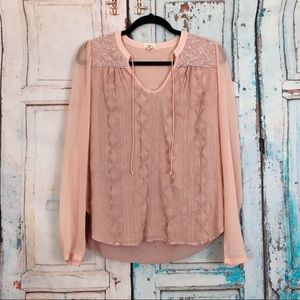 Tiny Blush Romantic Blouse